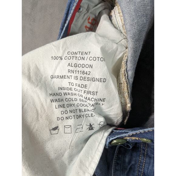 COOGI Mens Jeans Embroidered Leather Pocket Relaxed Size 46×36 Actually 44x35 - Picture 15 of 16